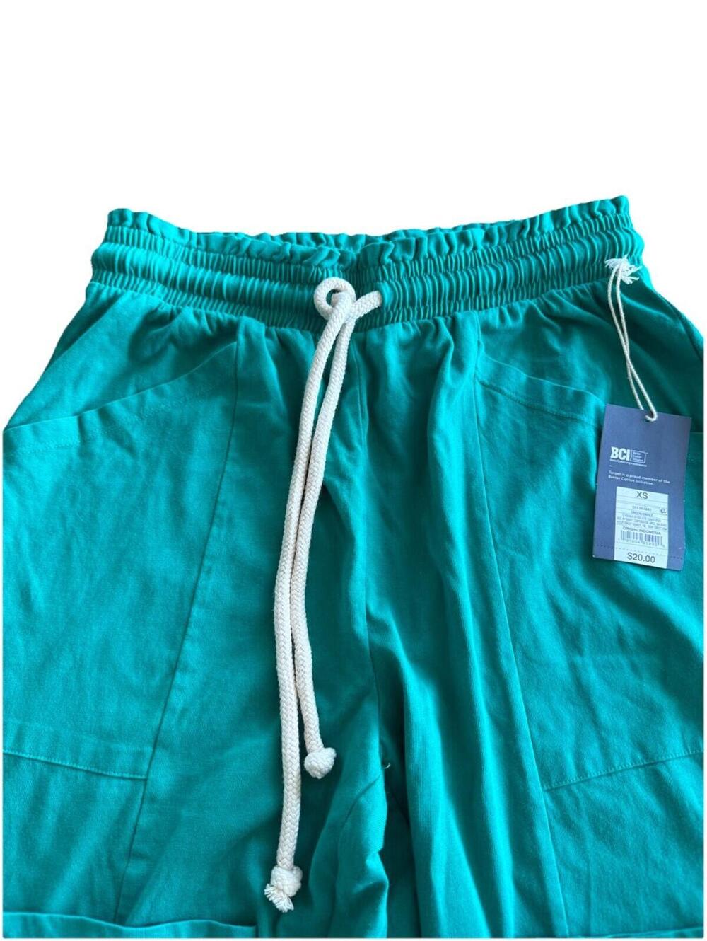 Universal Thread Wide Leg pants (Size XS) with drawstrings and Vibrant Green - Picture 4 of 7